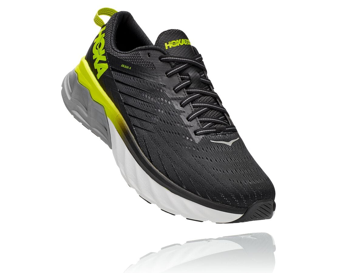 Hoka One One Arahi 4 Philippines - Mens Wide Running Shoes - Black / Rose | QX2598431